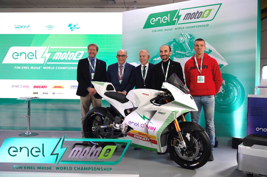 dorna sports, ducati, e-bike, motogp, prototype, zero emissions, ducati motoe race bikes officially presented