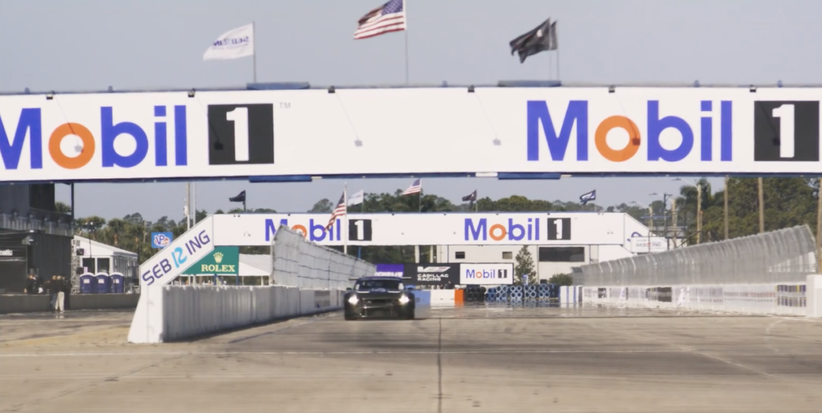 Ford Mustang GT3 first public test at Sebring