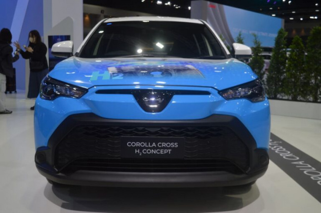 toyota corolla cross, toyota corolla cross hydrogen showcased at the bangkok international motor show 2023