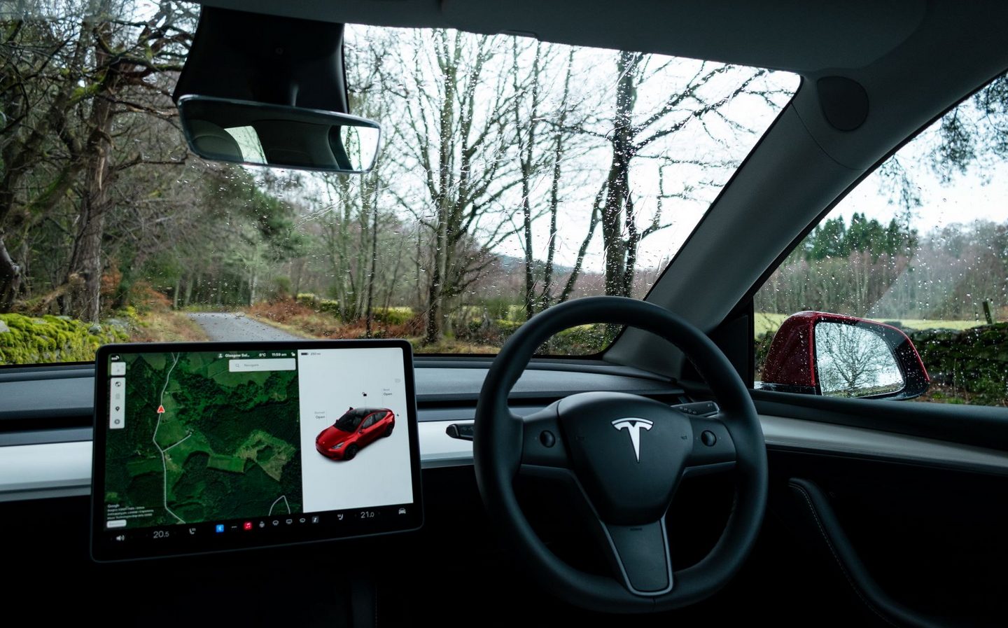 electric cars, tesla, tesla rolls out first 'contactless' test drives at remote facility in scotland