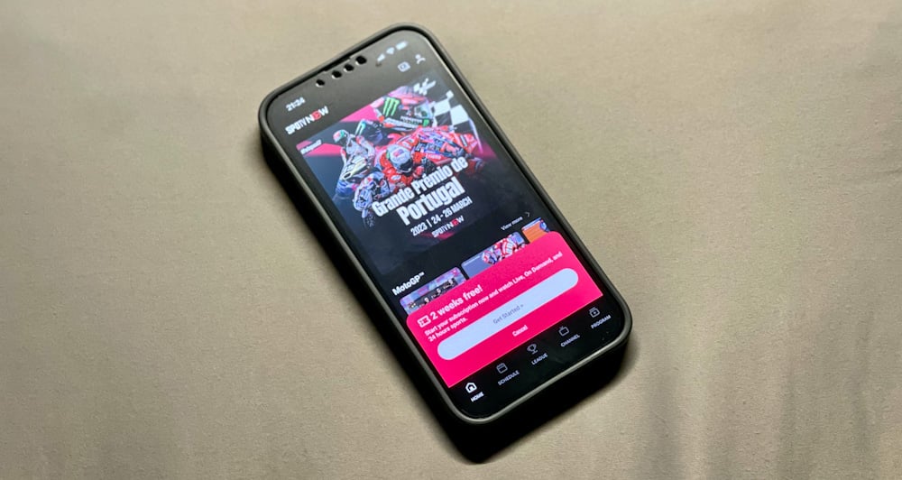 you can stream motogp with the spotv now app