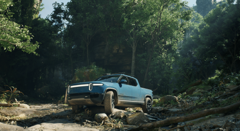 rivian r1t demonstrates new ‘unreal engine’ for video games