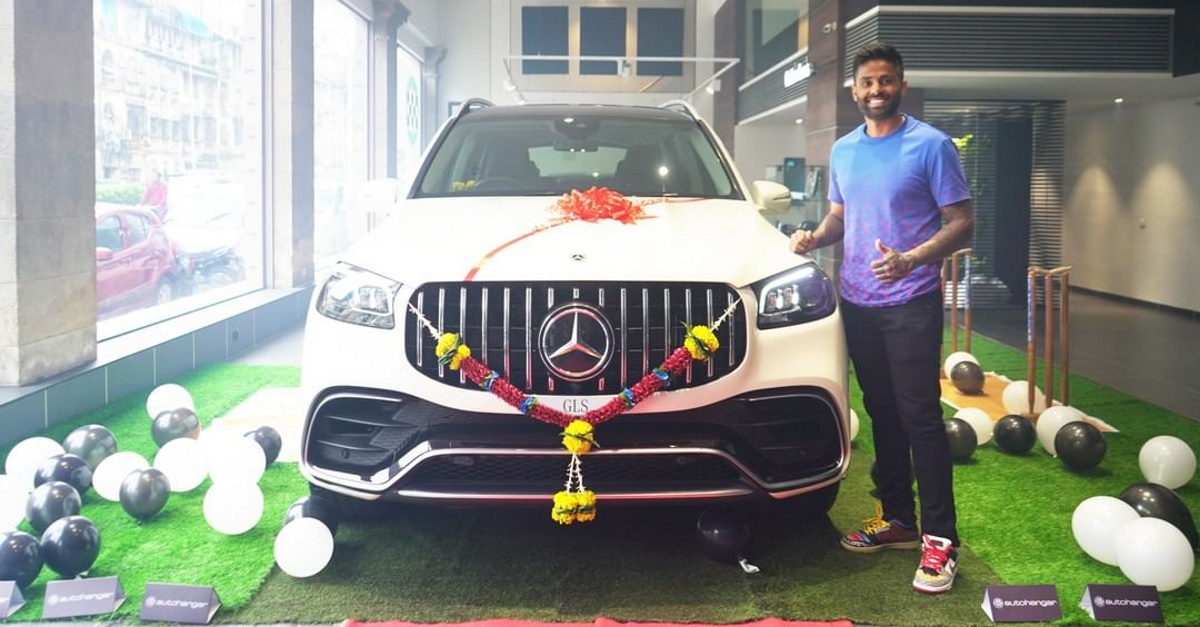 indian cricketer surya kumar yadav drives his nissan 1-ton resto-modded pick up truck on mumbai roads
