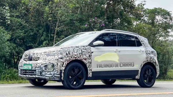 2024 vw taigun facelift spied testing – updated front profile