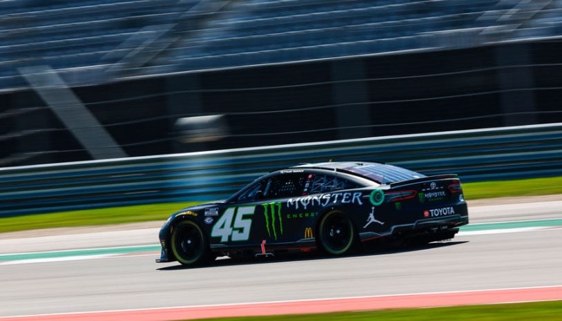 Reddick Out Front Early During COTA Practice