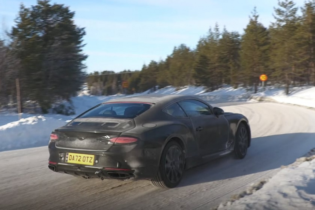 video, spy shots, sports cars, bentley continental hybrid spied with almost no camouflage