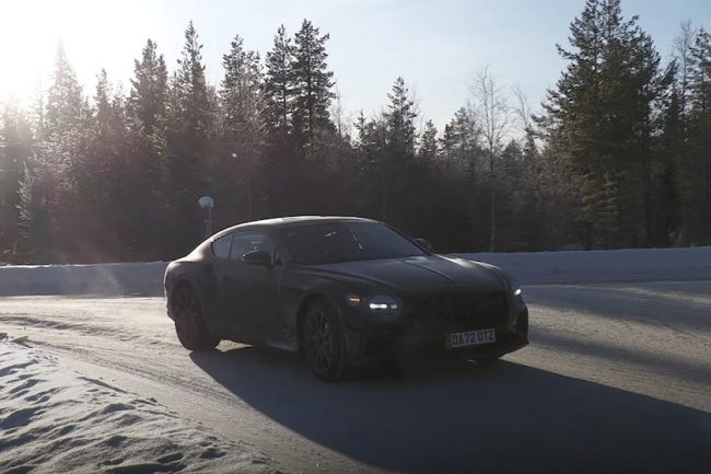 video, spy shots, sports cars, bentley continental hybrid spied with almost no camouflage