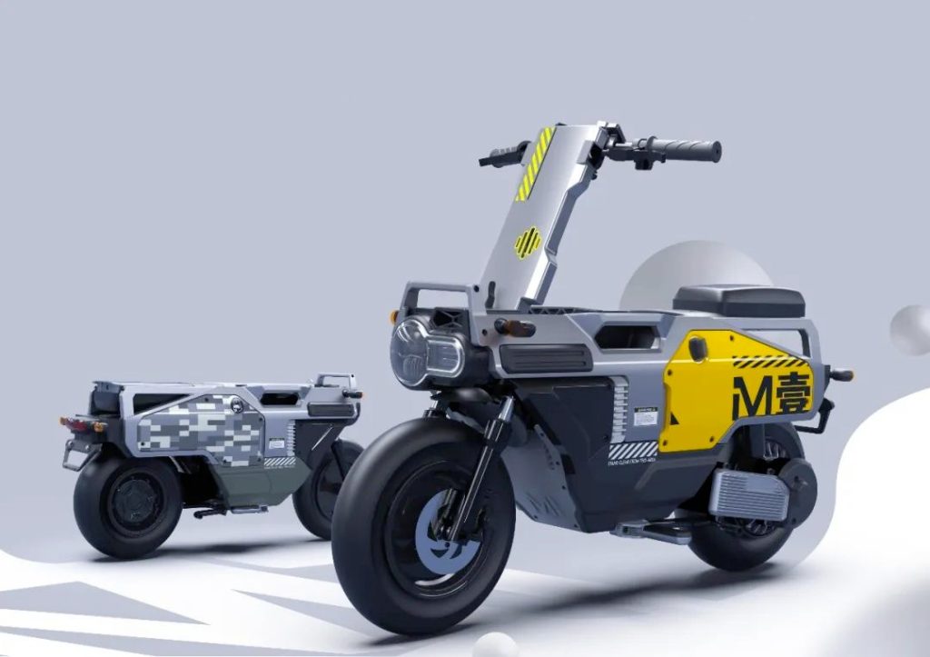 this new folding electric motorcycle can fit in your car’s trunk