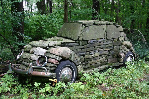 Stone Age Volkswagen, old car, volkswagon