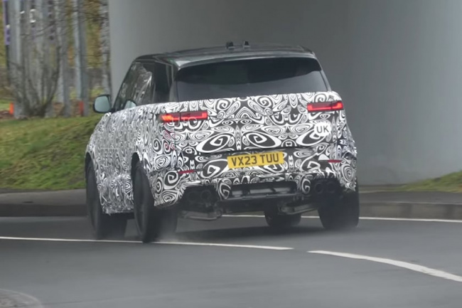 video, spy shots, sports cars, nurburgring spy footage confirms 2024 range rover sport will be bmw-powered