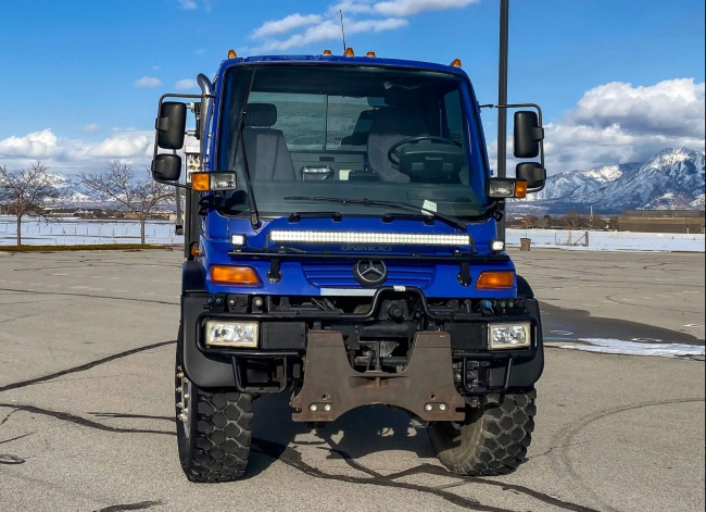 handpicked, classic, american, news, muscle, newsletter, sports, client, modern classic, europe, features, luxury, trucks, celebrity, off-road, exotic, asian, german, conquer any terrain in this mercedes-benz unimog