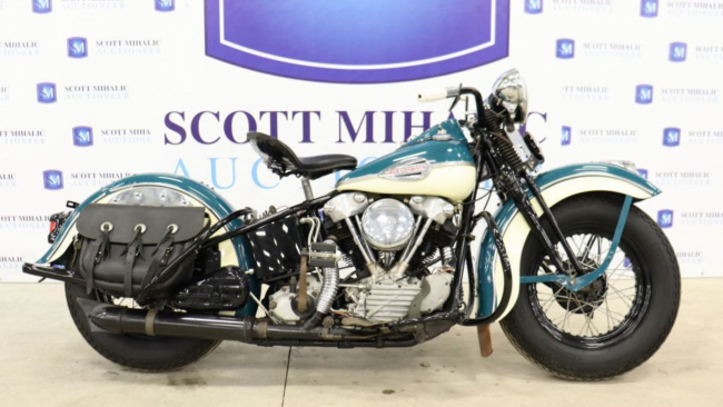 american, news, muscle, newsletter, handpicked, sports, classic, client, modern classic, europe, features, luxury, trucks, celebrity, off-road, exotic, asian, motorcycle monday: two harleys and an indian at auction