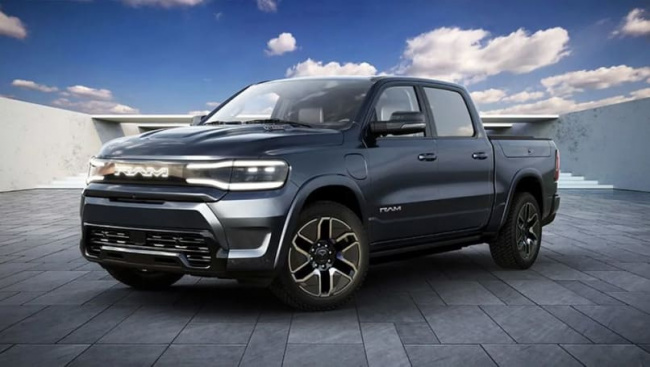 ford ranger, toyota hilux, ram 1500, ford ranger 2023, toyota hilux 2023, ram 1500 2023, ford news, ram news, toyota news, ford ute range, ram ute range, toyota ute range, electric cars, industry news, showroom news, electric, adventure, smaller sibling to ram 1500 rev revealed... to dealers, but will it come to australia to take on the volkswagen amarok electric car and ldv et60?