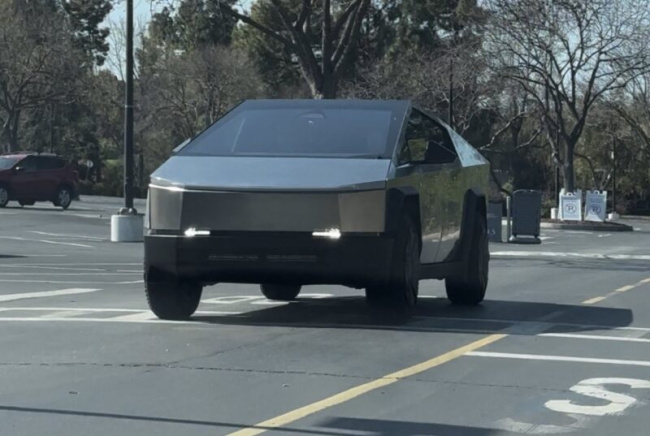 new tesla cybertruck spotted again as production nears