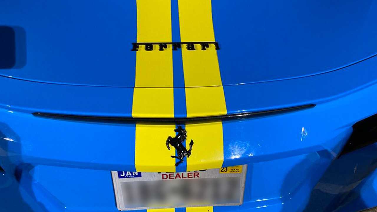 Corvette C8 With Ferrari Badges