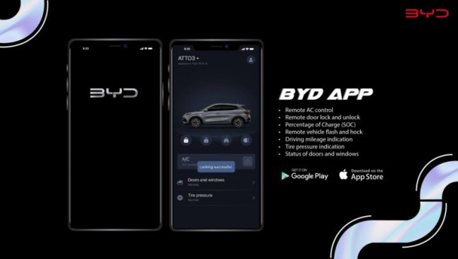 byd launches ev app in australia for atto 3 electric car owners