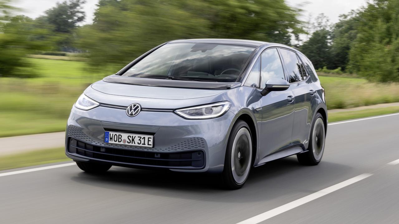 The original ID.3 has been on sale in Europe for a number of years., It’ll have a roomy and tech-focused cabin., There will be a tradie focused version, too., The Volkswagen ID.Buzz has cool retro styling., Technology, Motoring, Motoring News, Volkswagen to launch five new electric cars