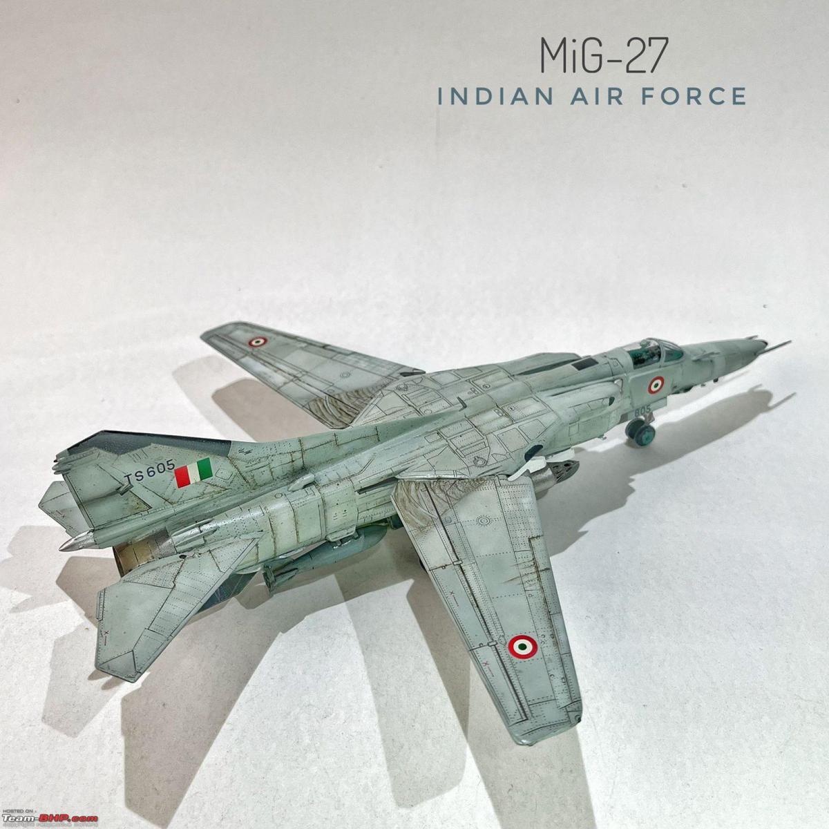 IAF's MiG-27M Aircraft: Hand-painted scale model with intricate details, Indian, Member Content, Scale Models, Aircraft