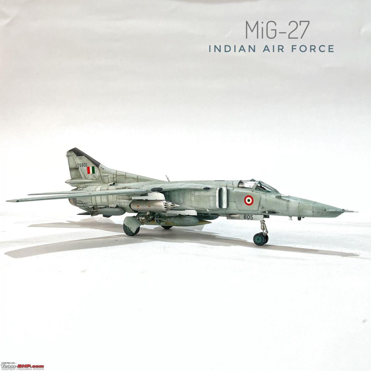 IAF's MiG-27M Aircraft: Hand-painted scale model with intricate details, Indian, Member Content, Scale Models, Aircraft