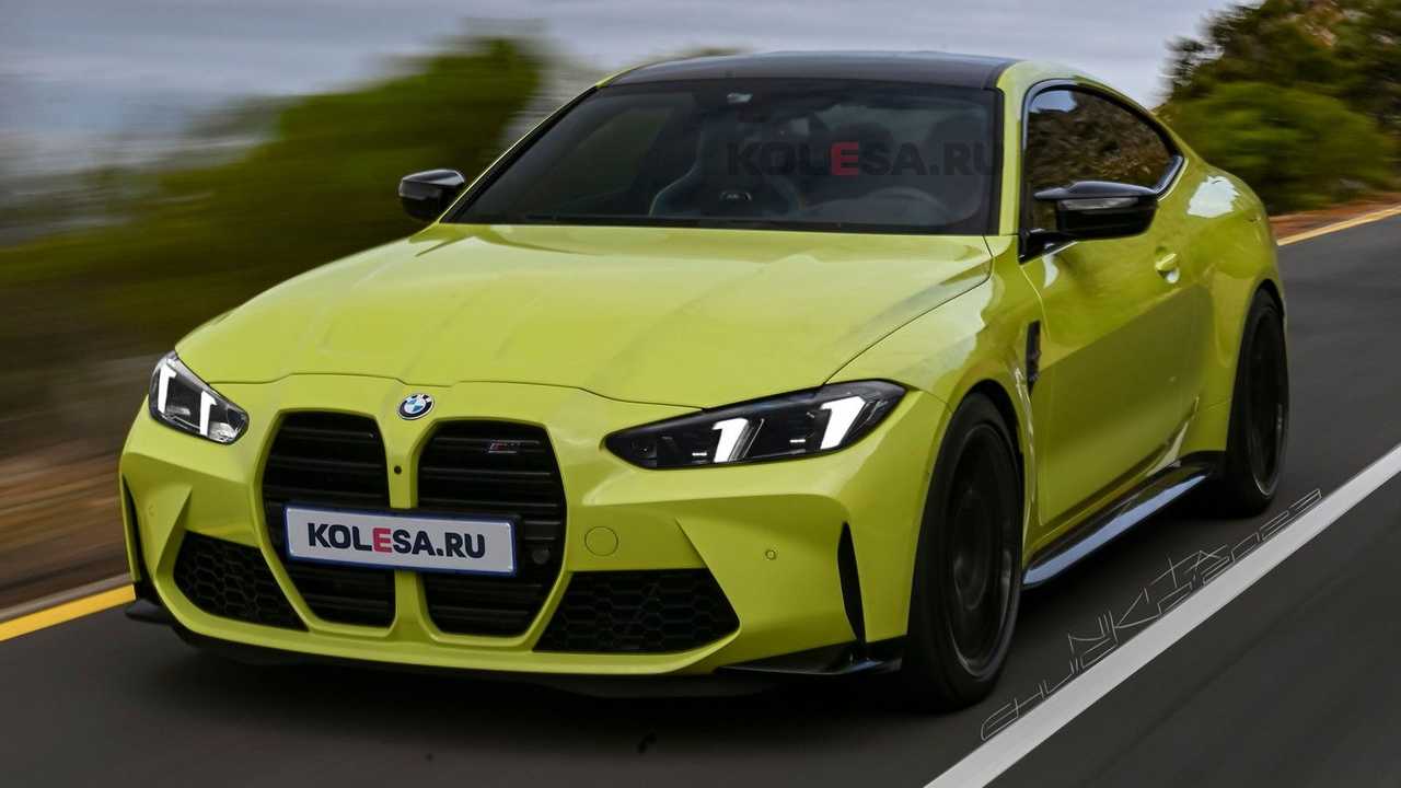 bmw m4 facelift rendered based on spy shots, rumored to get more power