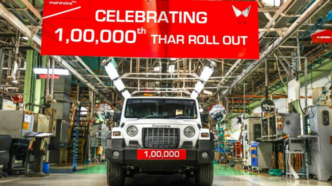 mahindra, mahindra thar 2wd, mahindra thar two wheel drive, that, mahindra thar price, mahindra thar on-road price, mahindra thar features, mahindra thar suv, mahindra vehicles, , overdrive, mahindra thar hits 1 lakh production mark in under 2.5 years