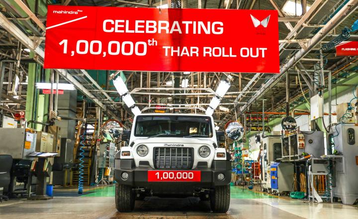Mahindra Thar production crosses 1,00,000 units in India, Indian, Mahindra, Industry & Policy, Mahindra Thar, Thar, Milestone