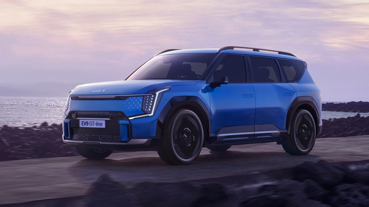 The new Kia EV9 is expected in Australia later this year., Technology, Motoring, Motoring News, 2023 Kia EV9 electric SUV revealed