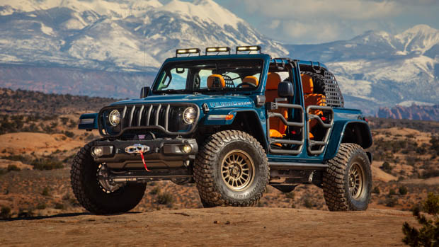 Jeep debuts electric Wrangler with a manual transmission and more wild concepts at annual Easter Safari