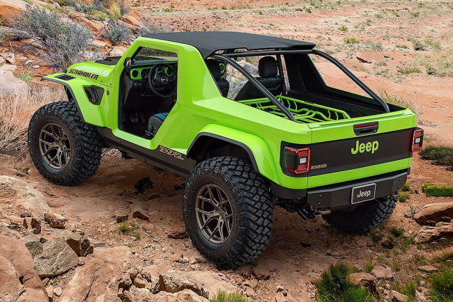 jeep, gladiator, car news, dual cab, 4x4 offroad cars, adventure cars, performance cars, scrambler concept could spawn smaller jeep ute
