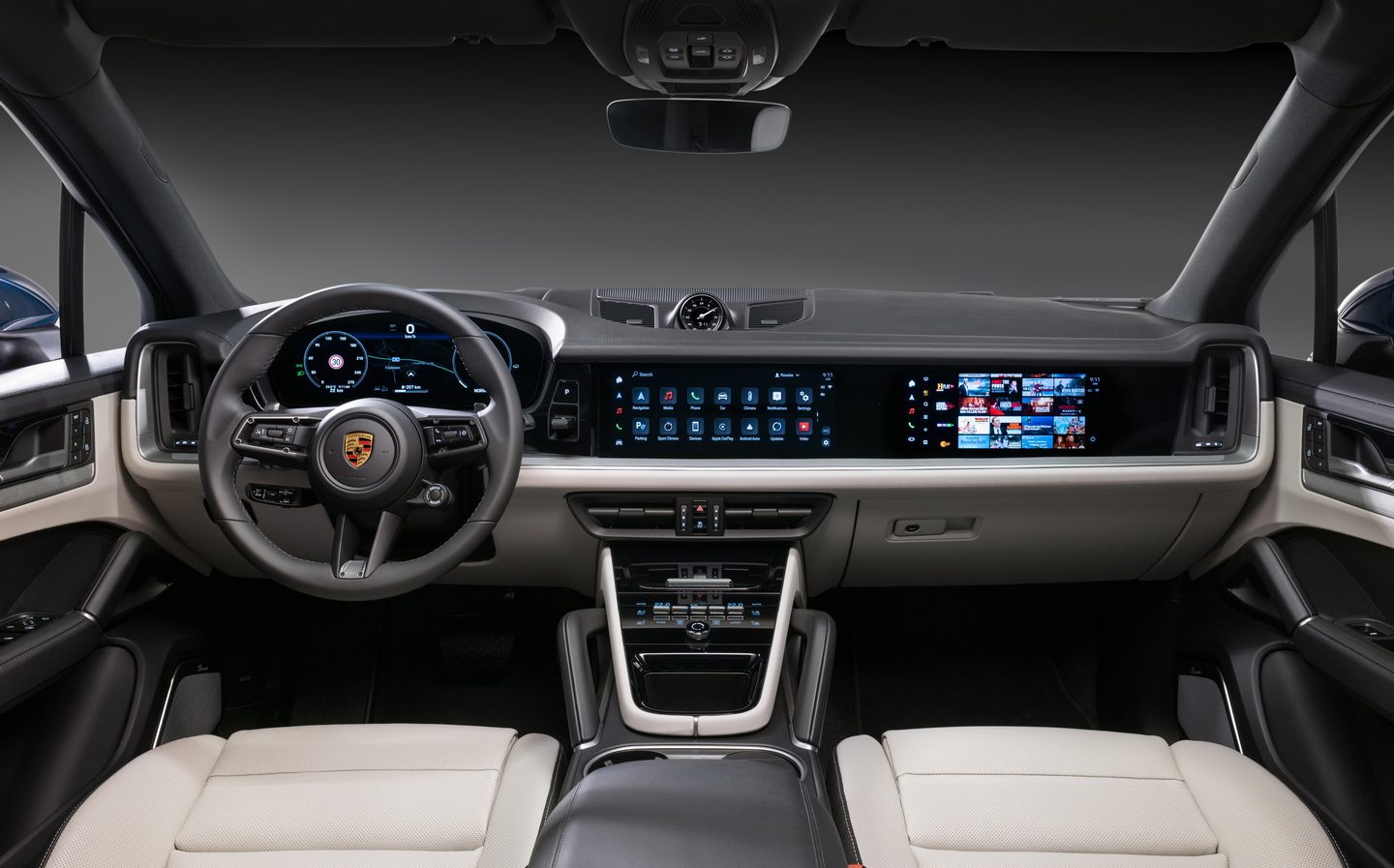 interior, porsche, porsche teases new cayenne with refreshed interior ahead of chinese debut