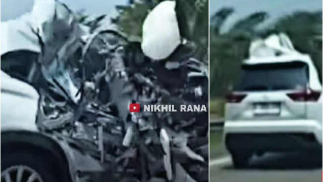First-Ever Crash of Toyota Innova Hycross Reported in Indonesia