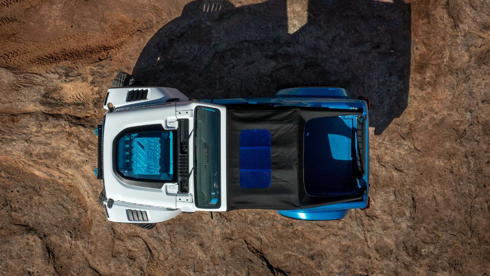 jeep wrangler magneto 3.0 ev concept packs 650 horsepower for effortless off-roading