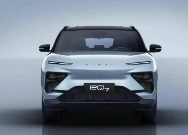 ev, chery eq7 pure electric suv official images revealed in china with a 155kw motor