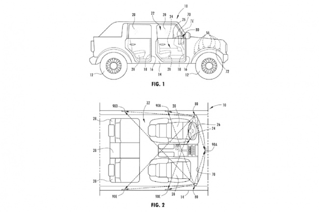 technology, patents and trademarks, ford bronco in line for grab handles that double as life-saving tools in accidents