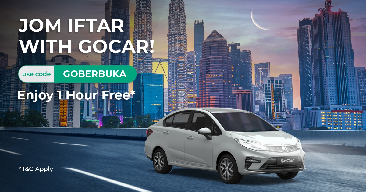 car sharing, gocar, gocar malaysia, goev, malaysia, gocar share offers one free hour of usage for buka puasa