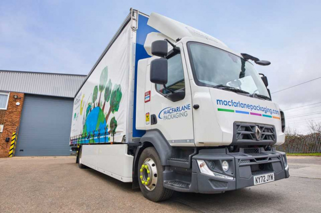 commercial, electric vehicles, ev charging, ev infrastructure, environment, macfarlane packaging adds electric truck and vans to delivery fleet