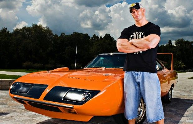 car collection of john cena is muscular