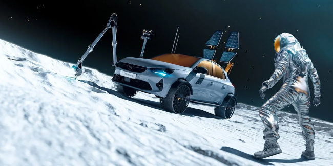 april fools, chargex, corsa moon ii, fastned, freenow, opel, stellantis, opel designs electric moon buggy