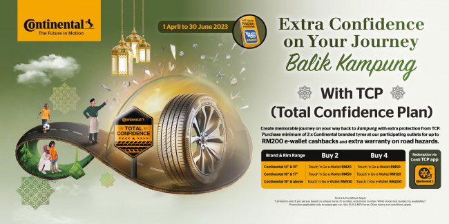 continental, continental provides extra warranty for their customers up to rm200
