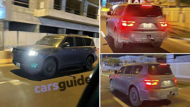 nissan x-trail, nissan patrol, infiniti qx80, infiniti news, nissan news, infiniti suv range, nissan suv range, infiniti, industry news, showroom news, scoop! y63 2024 nissan patrol spotted in dubai as rival to toyota landcruiser 300 series approaches reveal