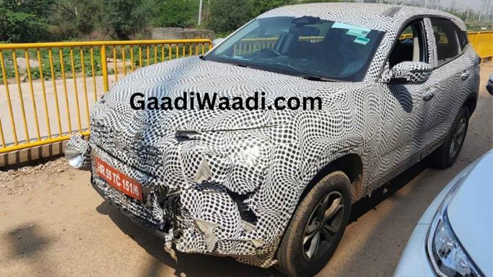 Tata Harrier facelift with revamped interior spied, Indian, Tata, Scoops & Rumours, Tata Harrier, Harrier, spy shots