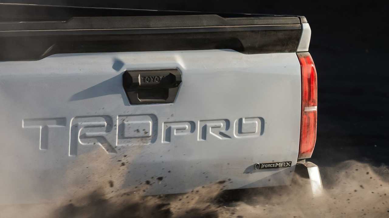2024 toyota tacoma teases tailgate, confirms new hybrid engine