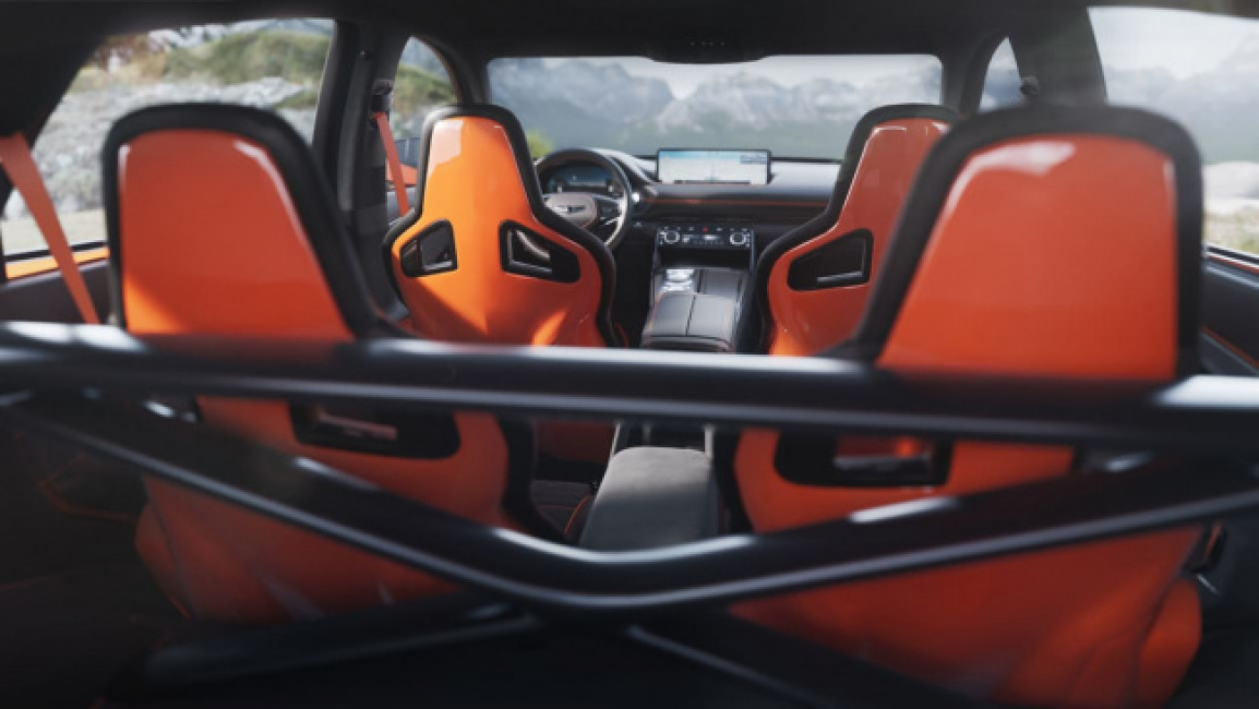 Genesis GV80 Coupe Concept - interior (view from boot)
