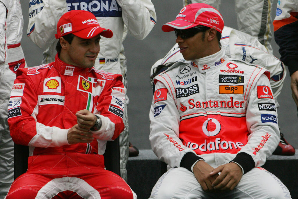 Ecclestone, Ferrari, Massa