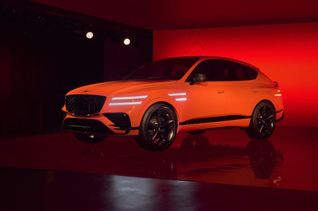 Genesis GV80 Coupe Concept Looks Fast, Modern, and Very Orange