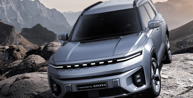 kg mobility, south korea, ssangyong, torres evx, ssangyong rebrands and presents new electric vehicle model