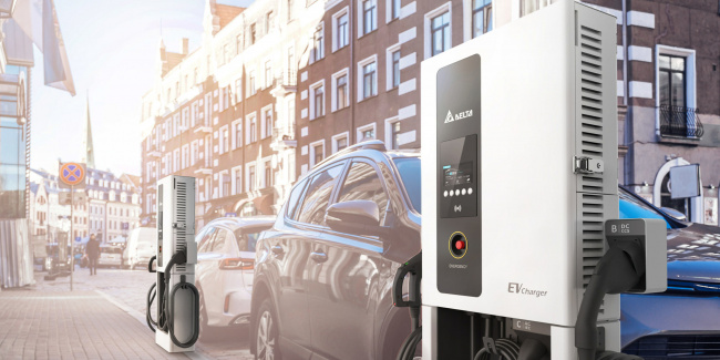 delta launches extra thin ev charger (50 kw)
