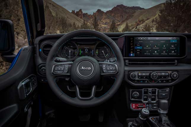 the 2024 jeep wrangler finally offers a six-speed manual with the turbo four-cylinder engine