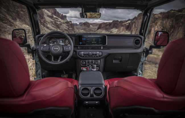 , the 2024 jeep wrangler gets a big screen