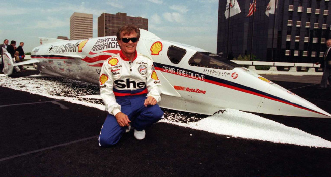 breaking, craig breedlove, first to drive 500, 600 mph, dies at 86